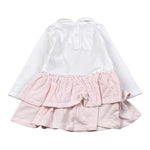 Emc Abito Bicolore con Stampa Bianco/Rosa per Neonata AA4047 BIANCO/ROSA EMC 