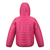 Emc Giubbino tinta unita con Zip E Cappuccio Fuxia per Bambina AV1156 FUXIA EMC 