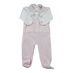 Emc Tutina Bicolore con Stampa Bianco/Rosa per Neonata BQ6024 BIANCO/ROSA EMC 