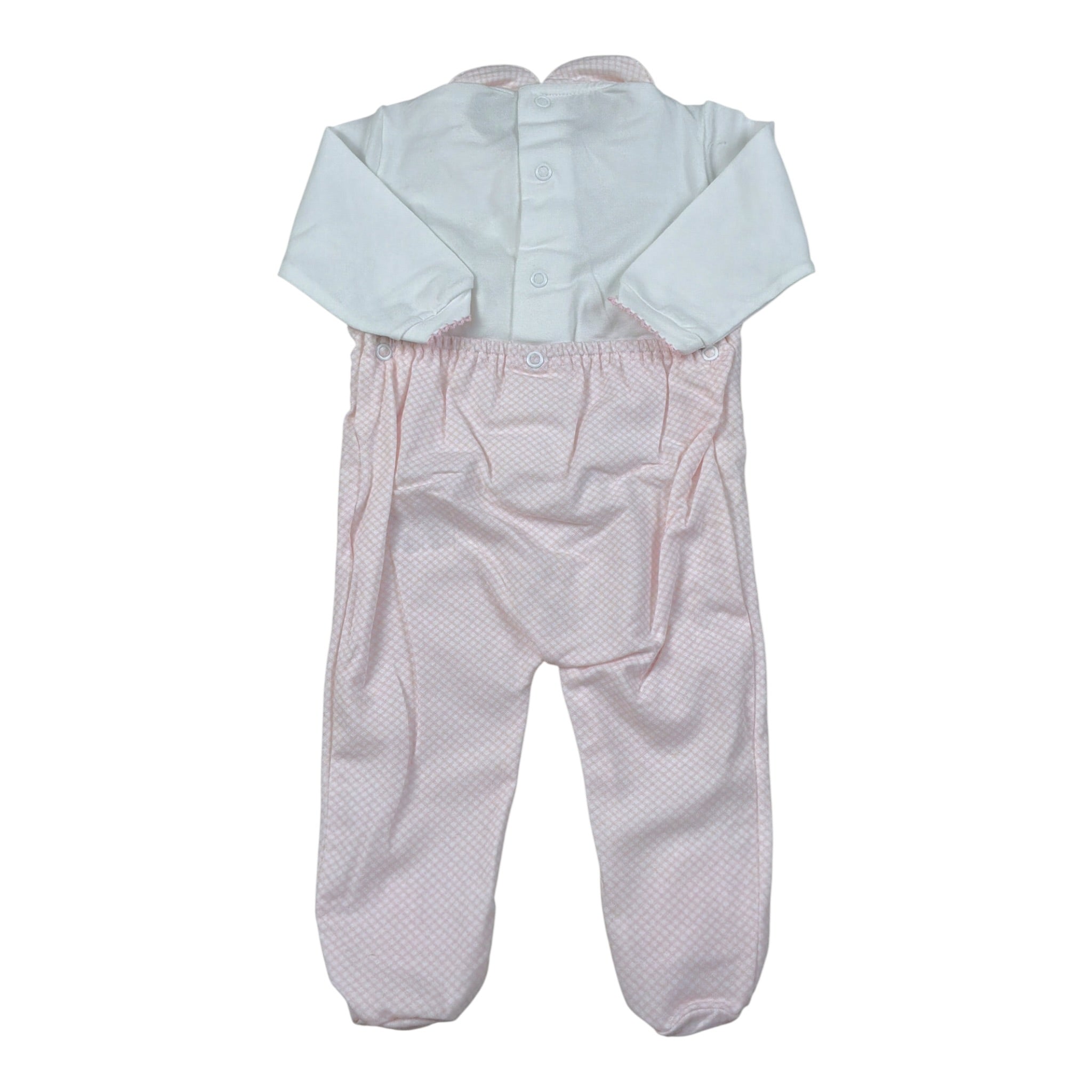 Emc Tutina Bicolore con Stampa Bianco/Rosa per Neonata BQ6024 BIANCO/ROSA EMC 