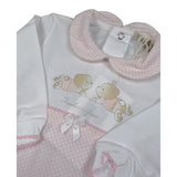 Emc Tutina Bicolore con Stampa Bianco/Rosa per Neonata BQ6024 BIANCO/ROSA EMC 