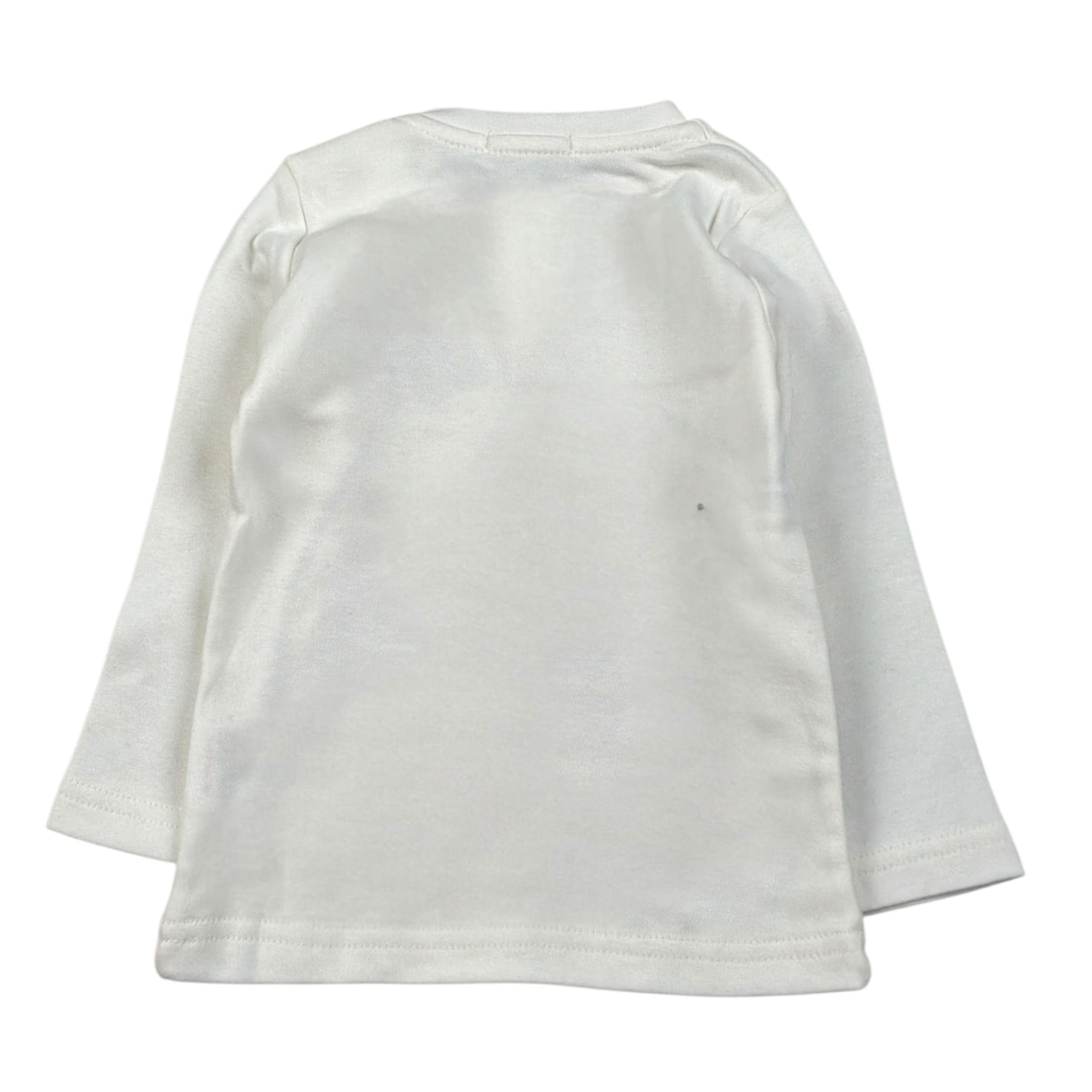 Emc Shirt Girocollo tinta unita con Stampa Bianco per Neonato BX1820 BIANCO EMC 