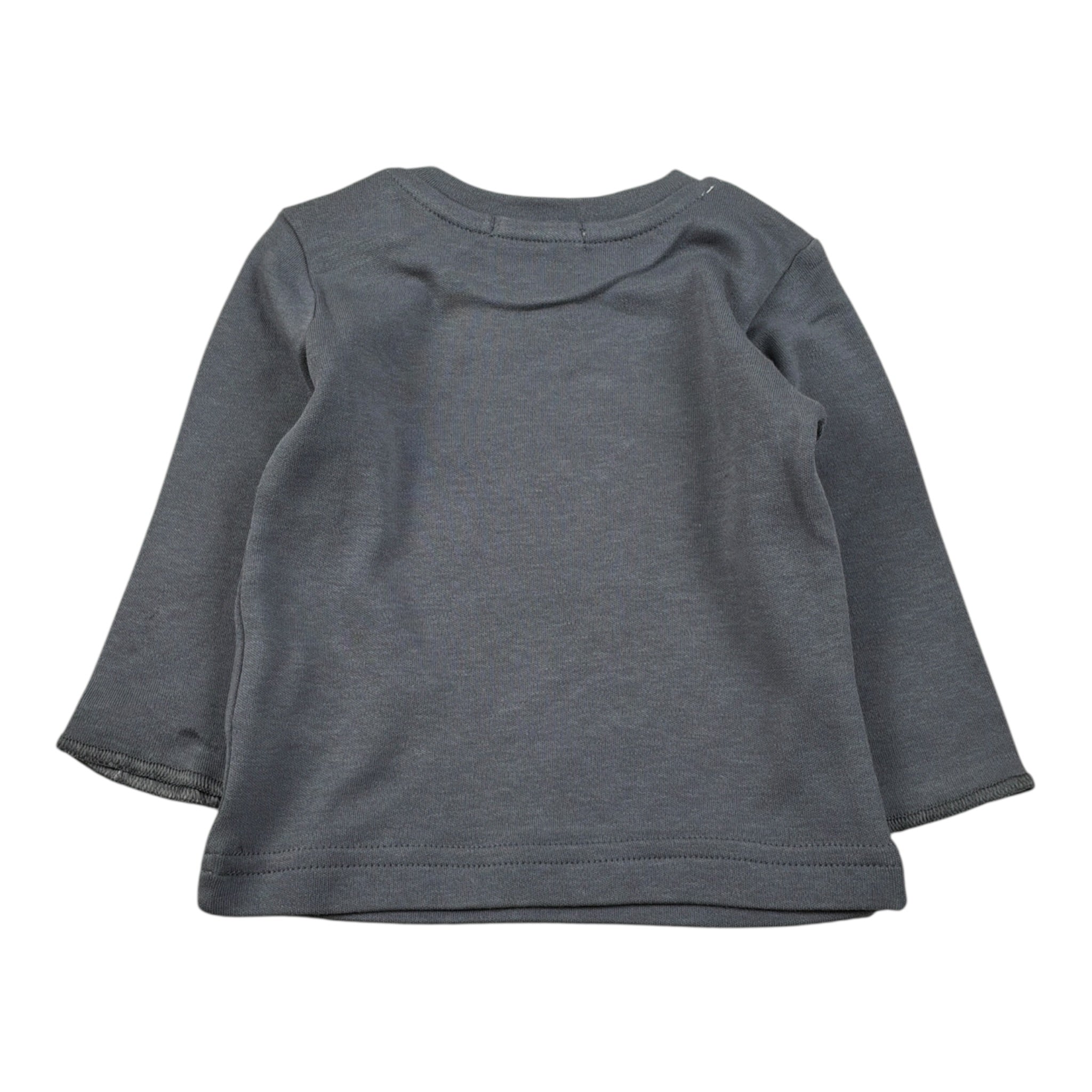 Emc Shirt Girocollo tinta unita con Stampa Grigio per Neonato BX1850 GRIGIO EMC 