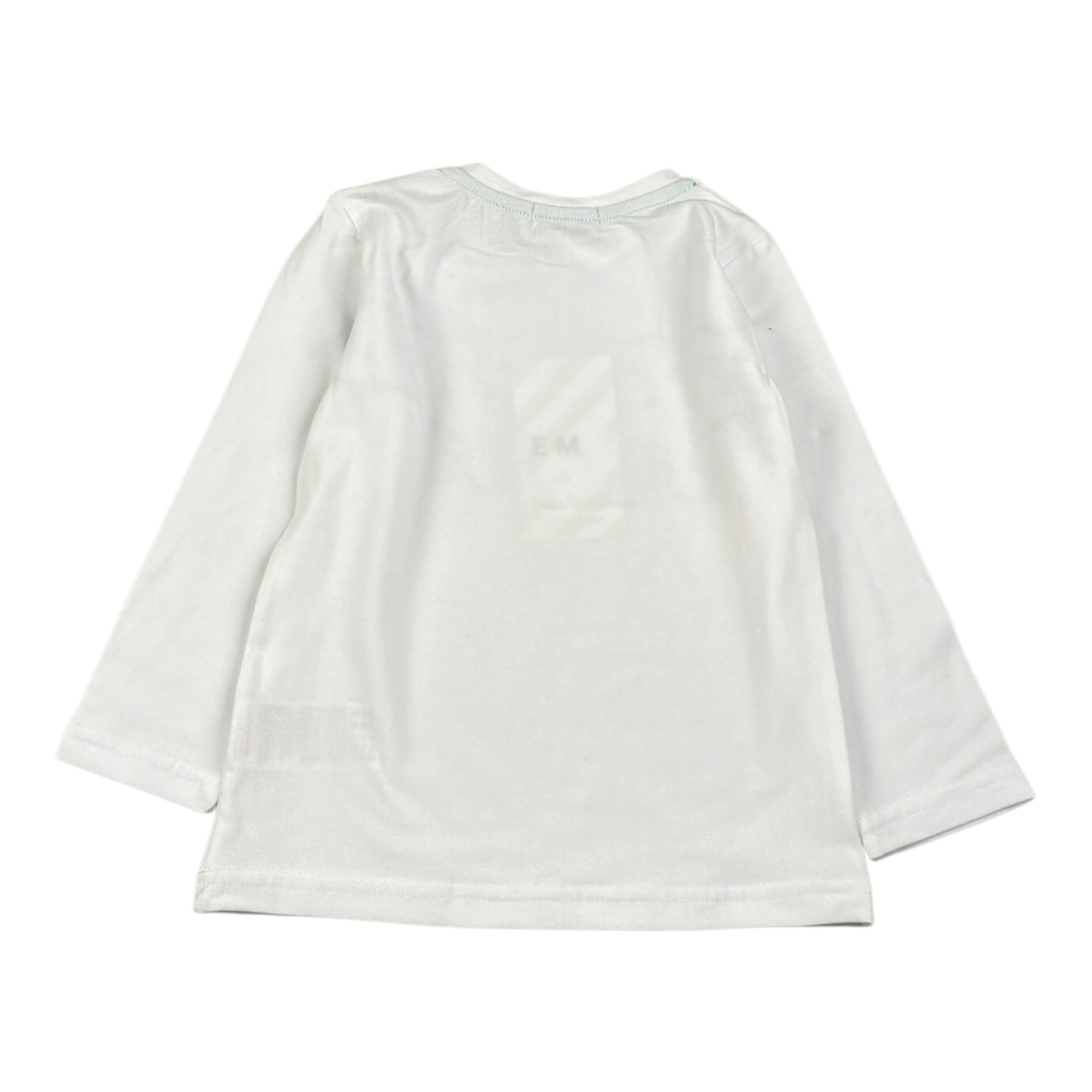 Emc Shirt Girocollo tinta unita con Stampa Bianco per Neonato BX2036 BIANCO EMC 