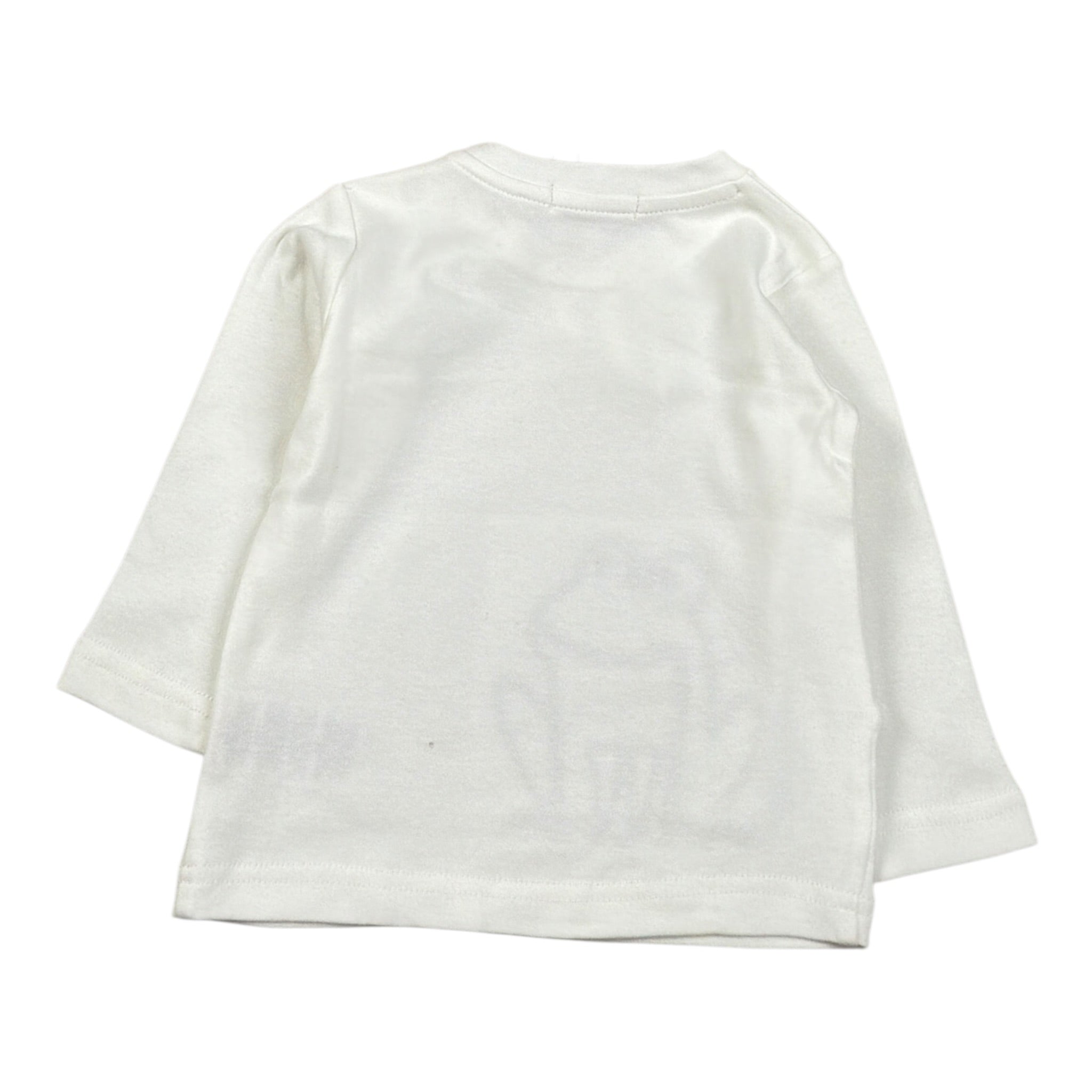 Emc Shirt Girocollo tinta unita con Stampa Bianco per Neonato BX2258 BIANCO EMC 