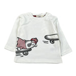 Emc Shirt Girocollo tinta unita con Stampa Bianco per Neonato BX2264 BIANCO EMC 