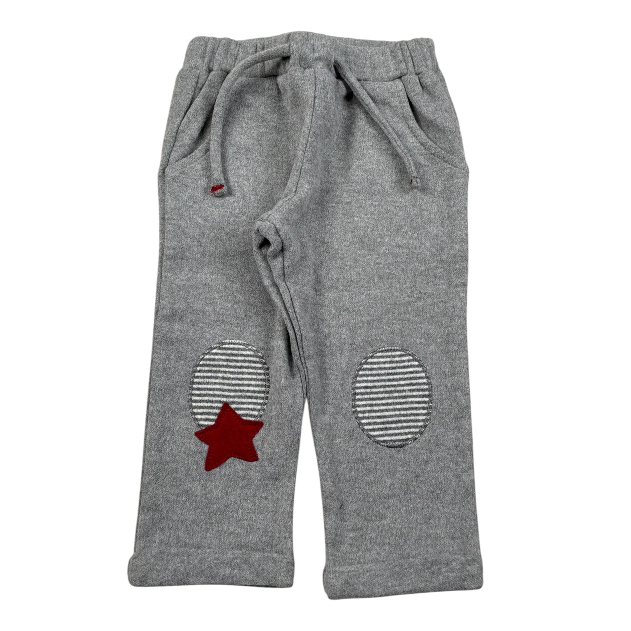 Emc Pantalone Modello Tuta tinta unita con Toppe Grigio per Neonato BZ7076 GRIGIO EMC 