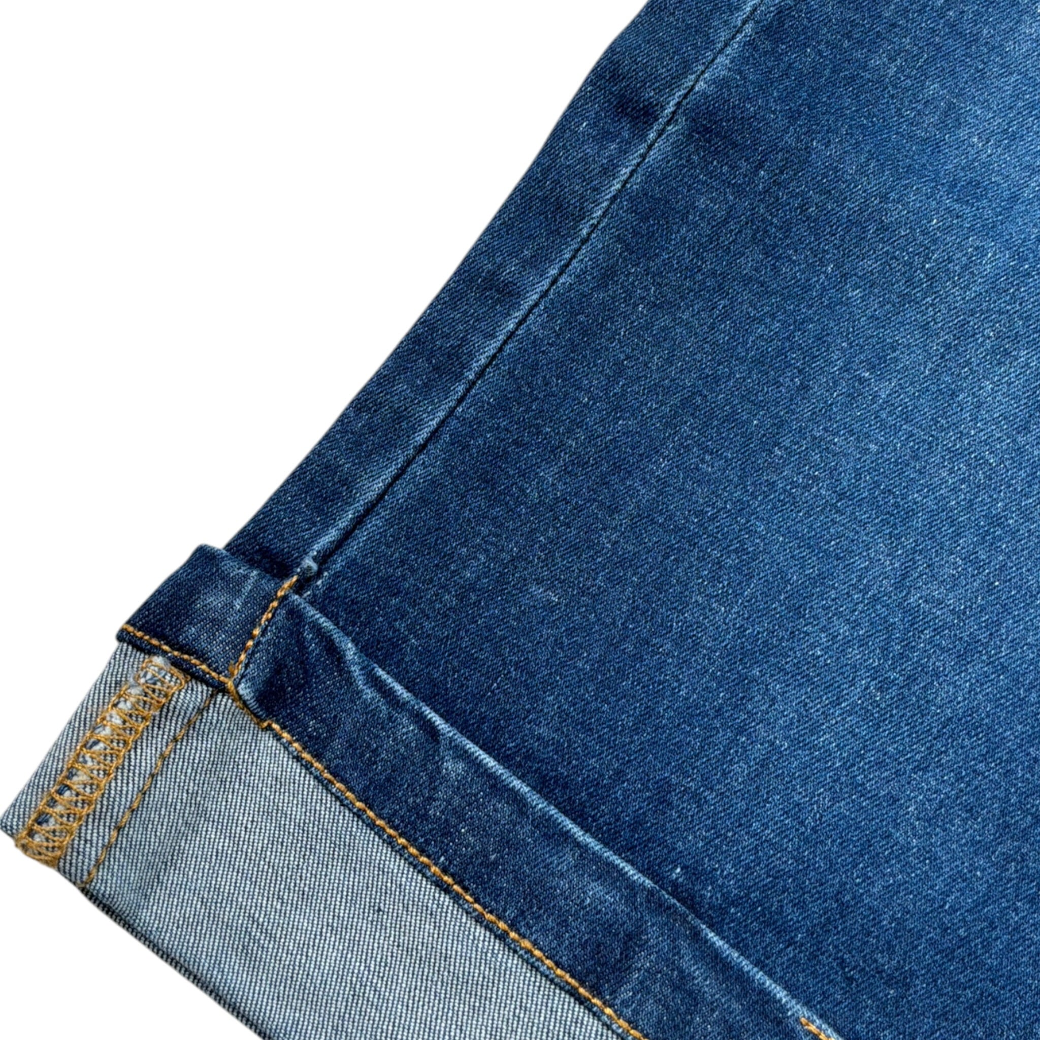 Emc Jeans tinta unita Modello A Palazzo Blu per Bambina BZ7213 BLU EMC 