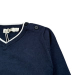Emc Maglia Scollo A V tinta unita Blu per Neonato CE1054 BLU EMC 
