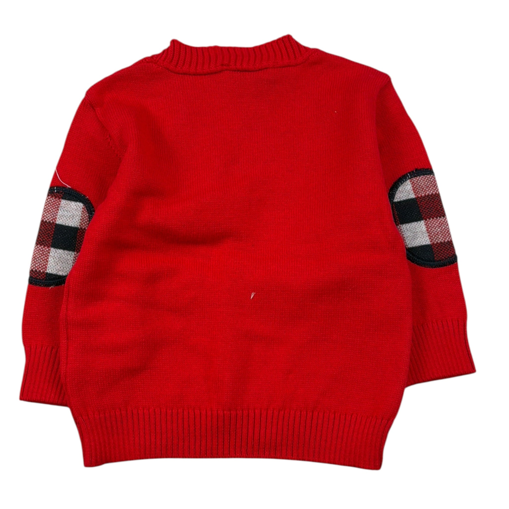 Emc Cardigan tinta unita con Bottoni Rosso per Neonato CE1766 ROSSO EMC 