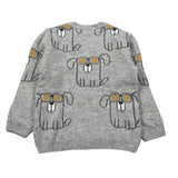 Emc Maglia Girocollo tinta unita con Ricami Grigio per Neonato CE1895 GRIGIO EMC 
