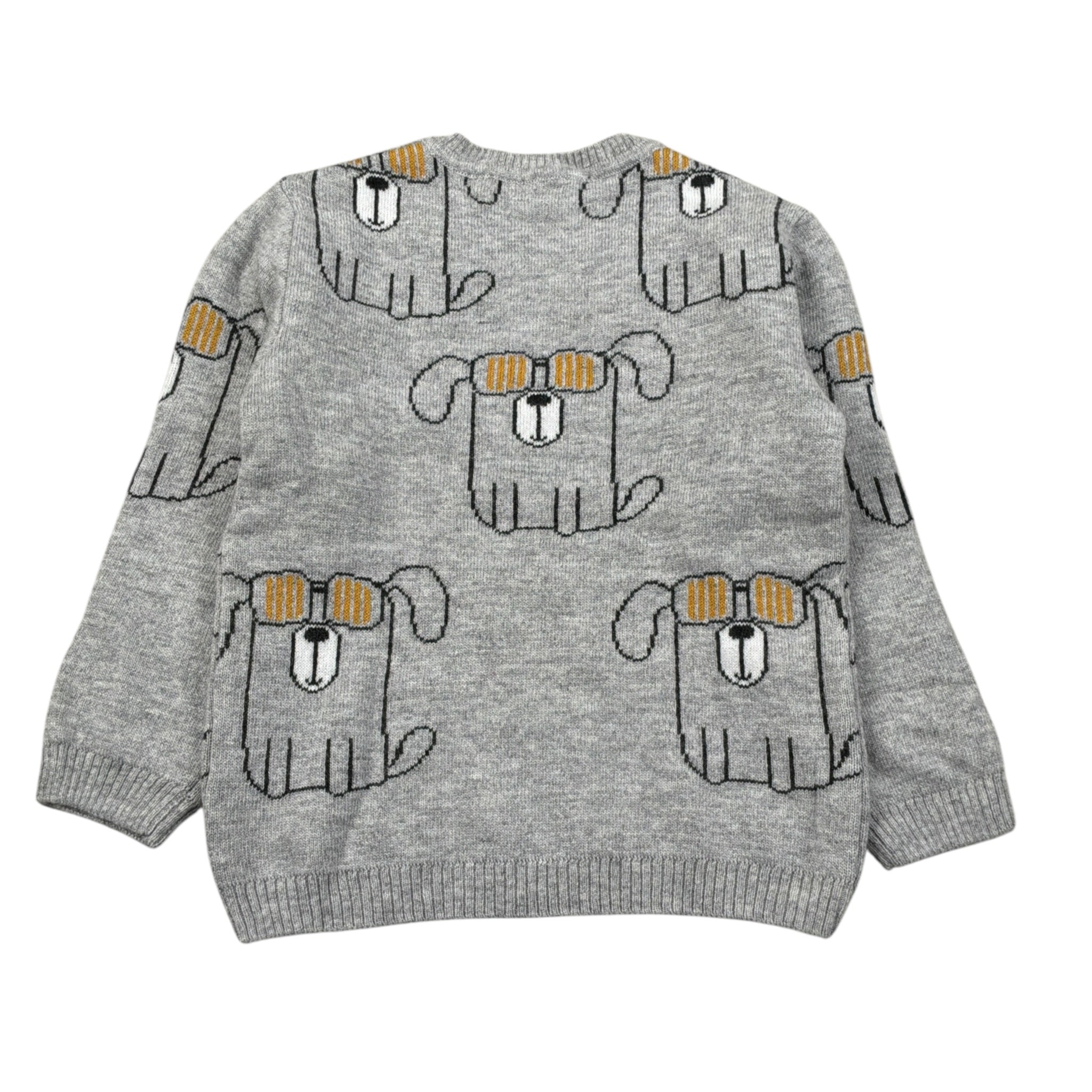 Emc Maglia Girocollo tinta unita con Ricami Grigio per Neonato CE1895 GRIGIO EMC 