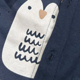 Emc Cardigan tinta unita con Stampa Blu per Neonato CE2037 BLU EMC 