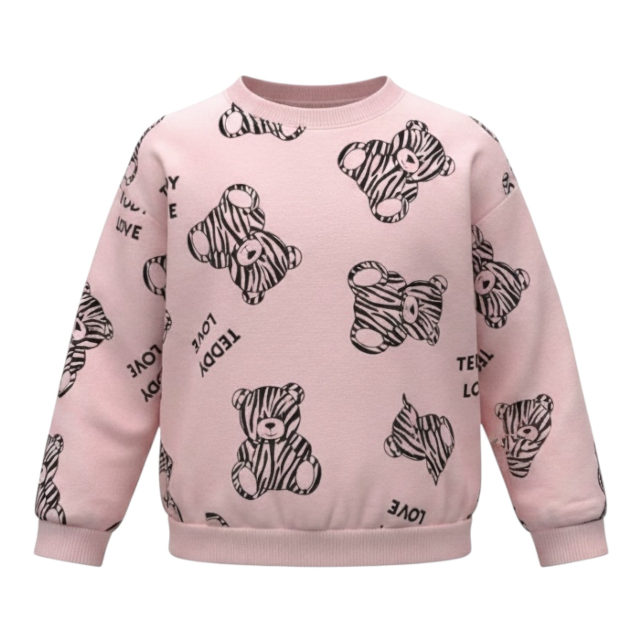 Emc Felpa tinta unita con Stampa Rosa per Bambina CE2240 ROSA EMC 