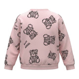 Emc Felpa tinta unita con Stampa Rosa per Bambina CE2240 ROSA EMC 