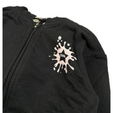 Emc Felpa tinta unita con Zip E Cappuccio Nero per Bambina CE2242 NERO EMC 