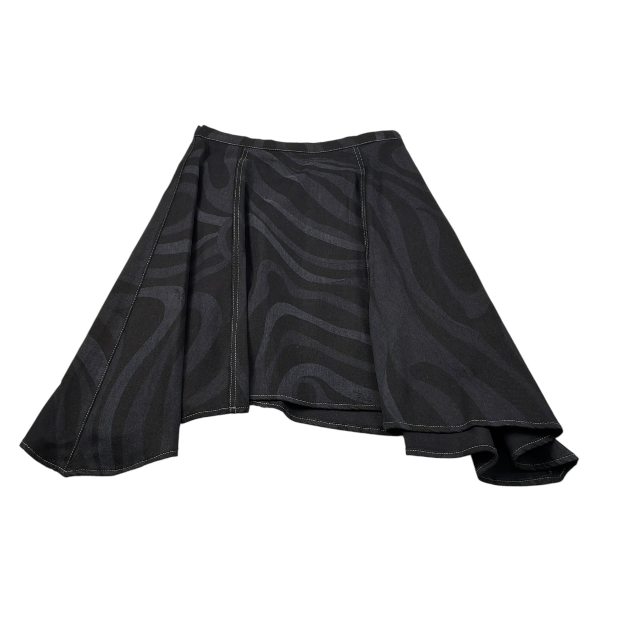 Emilio Pucci Gonna tinta unita In Demim Nero per Bambina PV7A34 NERO EMILIO PUCCI 