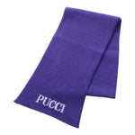 Emilio Pucci Sciarpa tinta unita con Stampa Viola per Bambina PX0A13 VIOLA EMILIO PUCCI 