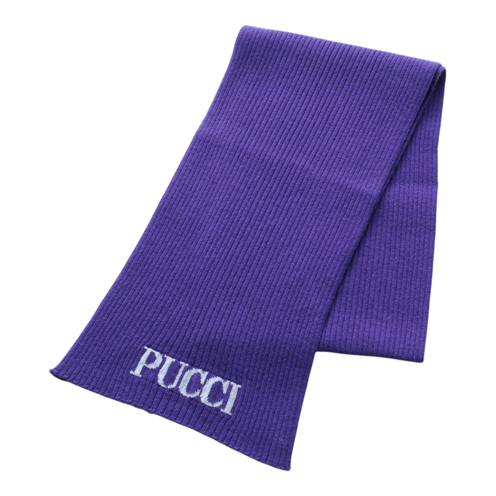 Emilio Pucci Sciarpa tinta unita con Stampa Viola per Bambina PX0A13 VIOLA EMILIO PUCCI 