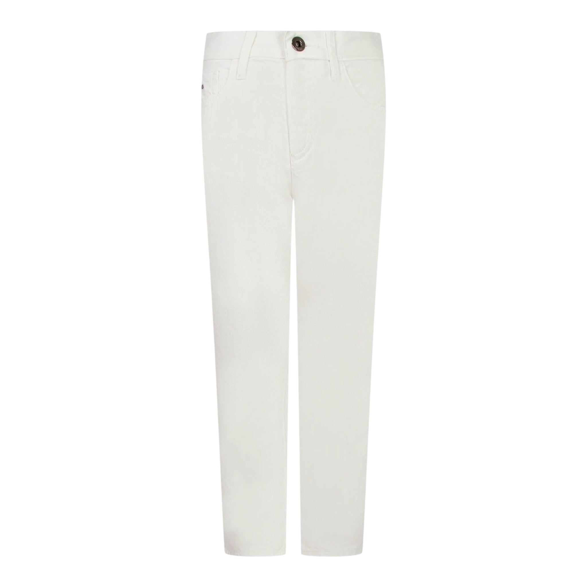 Emporio Armani Pantalone tinta unita con Logo Bianco per Bambino 3R4J75 BIANCO EMPORIO ARMANI 