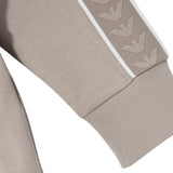 Emporio Armani Felpa tinta unita con Cappuccio Beige per Bambino 6D4BJK BEIGE EMPORIO ARMANI 
