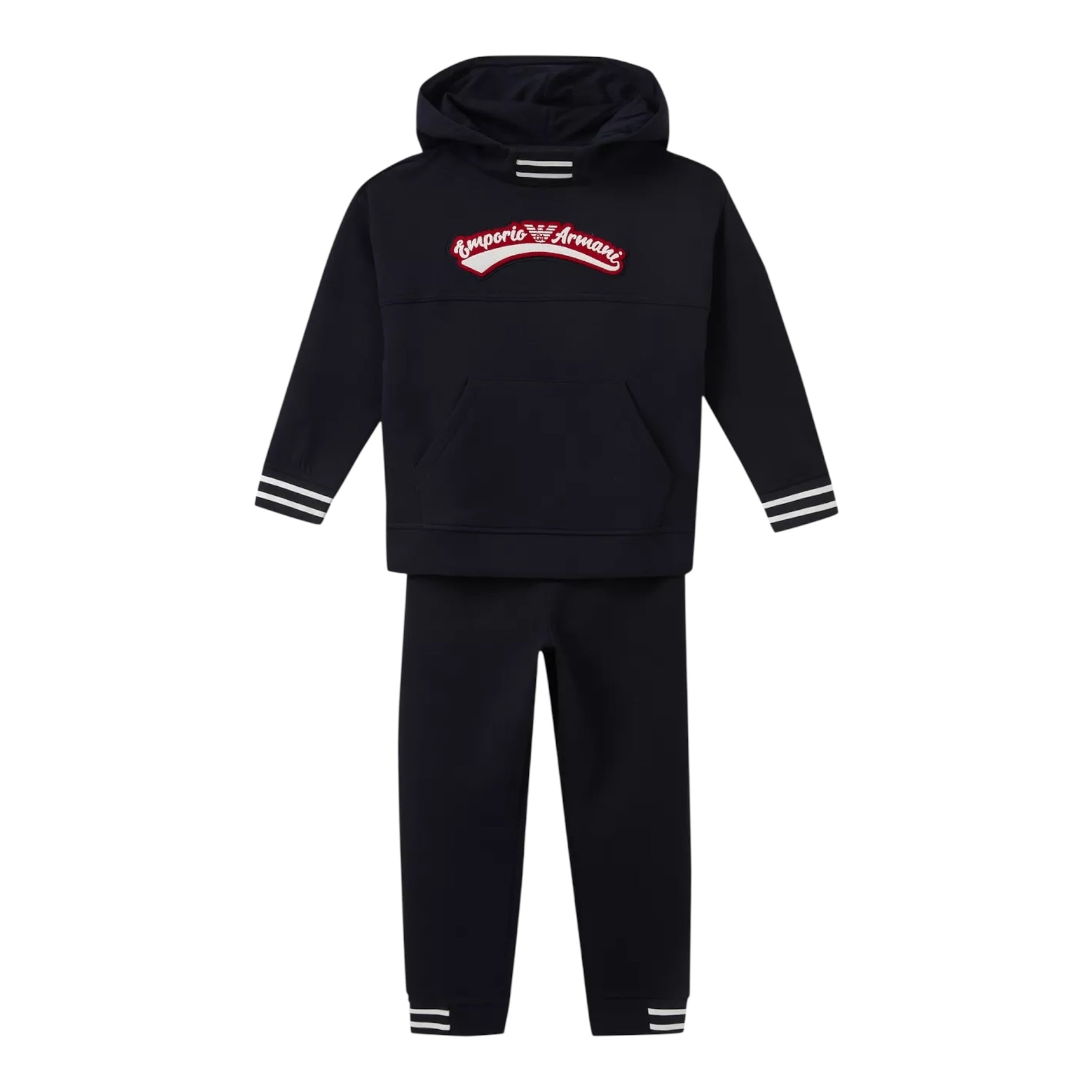 Emporio Armani Completo 2 Pezzi Felpa-Pantalone tinta unita Blu per Bambino 6R4VJ1 BLU EMPORIO ARMANI 