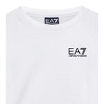 Emporio Armani Shirt Girocollo tinta unita con Logo Bianco per Bambino 7B000021 BIANCO EMPORIO ARMANI 