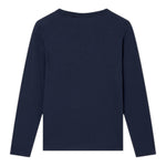 Emporio Armani Shirt Girocollo tinta unita con Logo Blu per Bambino 7B000021 BLU EMPORIO ARMANI 