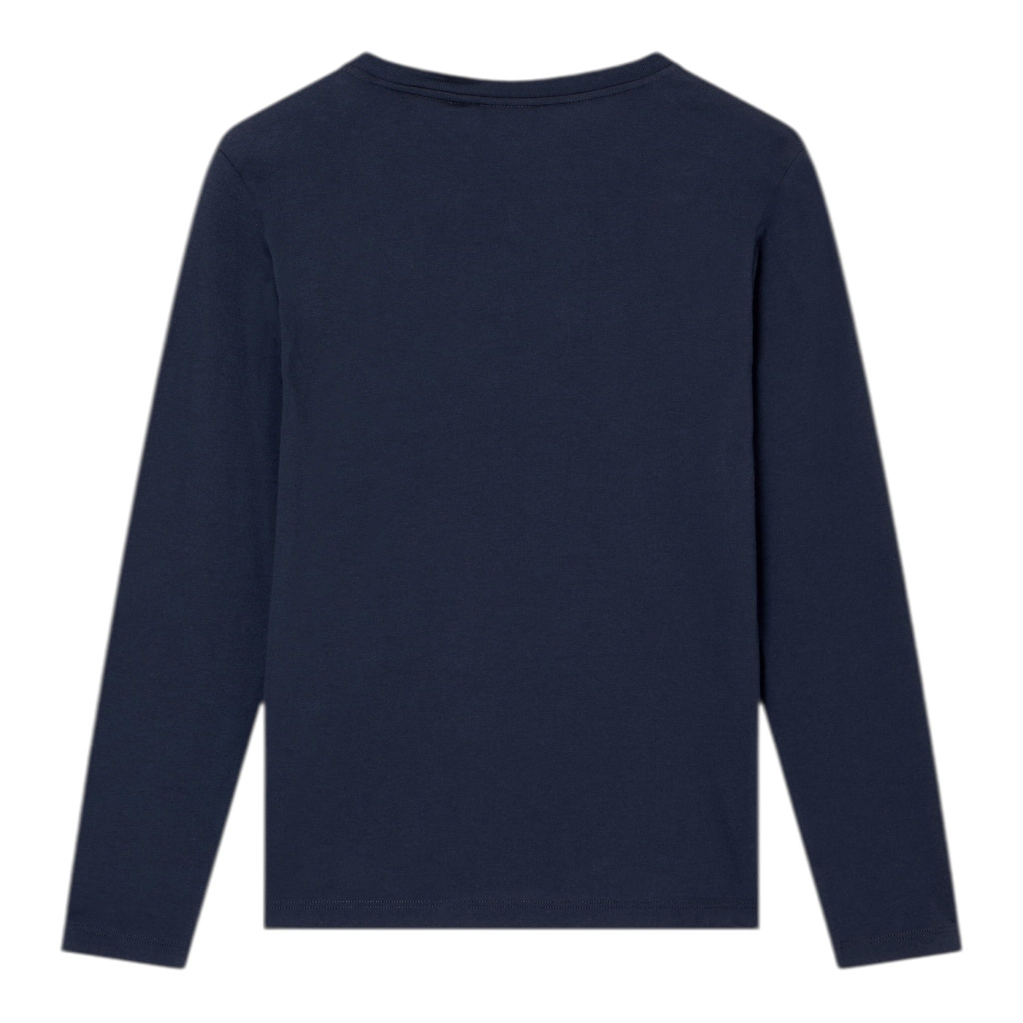 Emporio Armani Shirt Girocollo tinta unita con Logo Blu per Bambino 7B000021 BLU EMPORIO ARMANI 