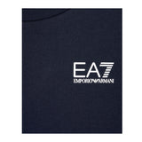 Emporio Armani Shirt Girocollo tinta unita con Logo Blu per Bambino 7B000021 BLU EMPORIO ARMANI 