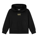 Emporio Armani Felpa Chiusa con Cappuccio tinta unita Nero per Bambino 7B000024 NERO EMPORIO ARMANI 