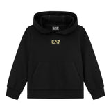 Emporio Armani Felpa Chiusa con Cappuccio tinta unita Nero per Bambino 7B000024 NERO EMPORIO ARMANI 