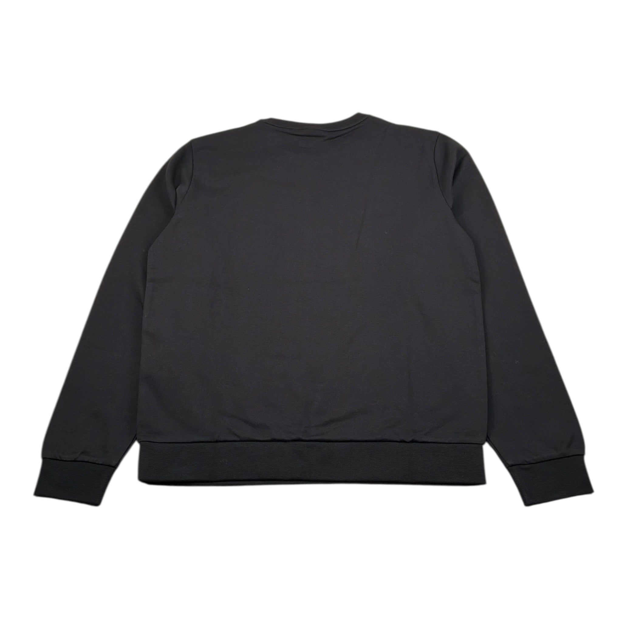 Emporio Armani Felpa Chiusa Girocollo tinta unita con Stampa Nero per Bambino 7B000025AF NERO EMPORIO ARMANI 