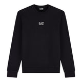 Emporio Armani Felpa Chiusa Girocollo tinta unita con Stampa Nero per Bambino 7B000025X NERO EMPORIO ARMANI 