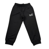 Emporio Armani Pantalone Tuta tinta unita con Logo Nero per Bambino 7B000027 NERO EMPORIO ARMANI 