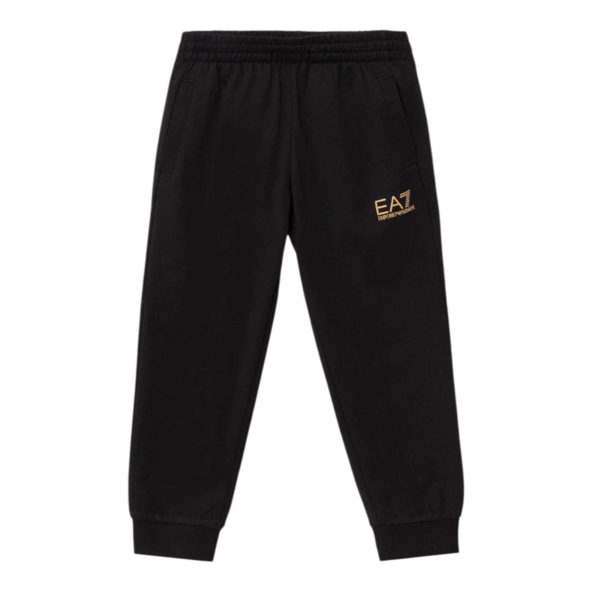 Emporio Armani Pantalone Tuta tinta unita con Logo Nero per Bambino 7B000027X NERO EMPORIO ARMANI 