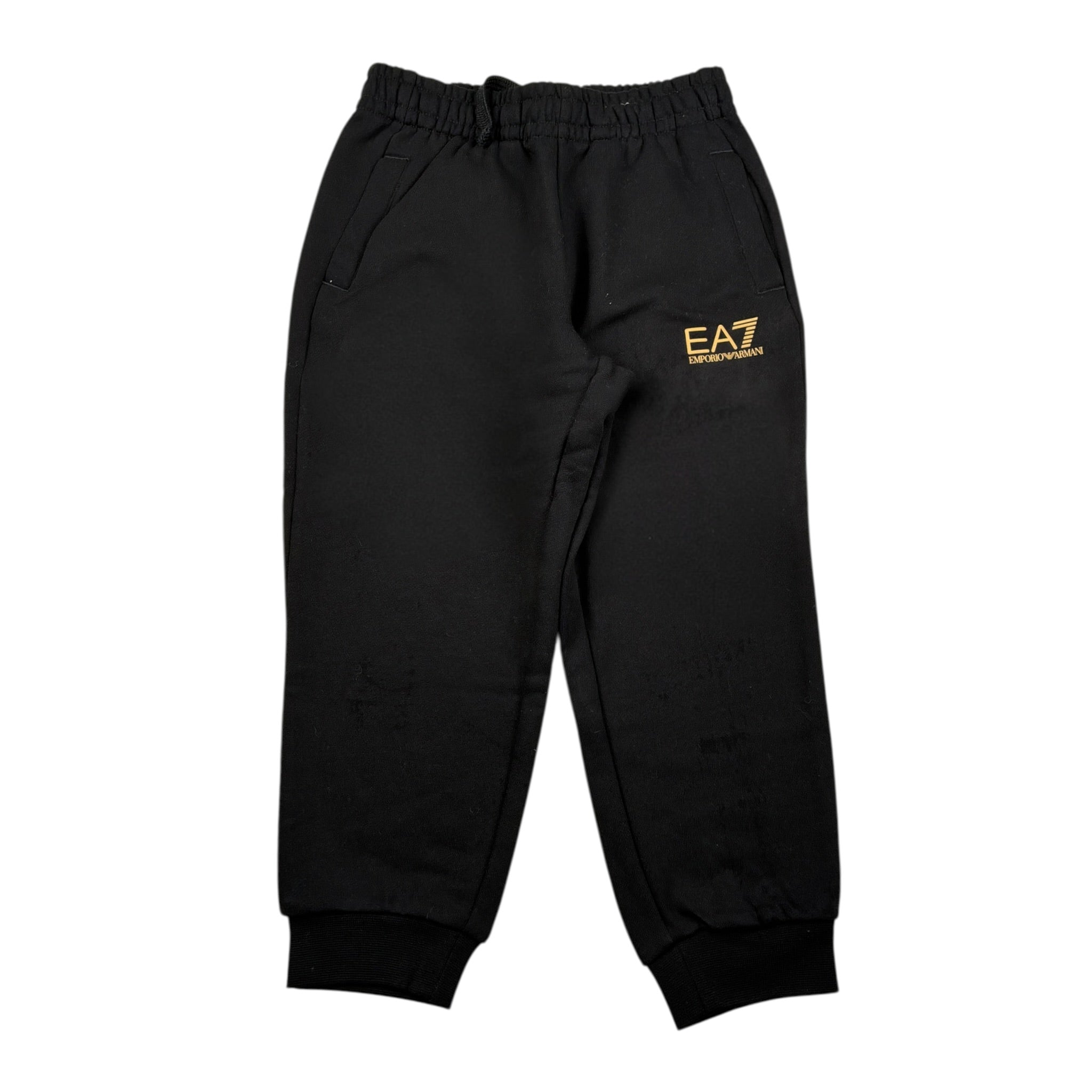 Emporio Armani Pantalone Modello Tuta tinta unita con Stampa Nero per Bambino 7B000163 NERO EMPORIO ARMANI 