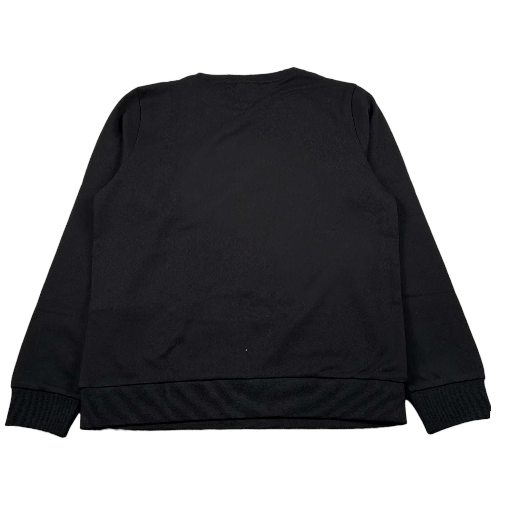 Emporio Armani Felpa Chiusa Girocollo tinta unita con Stampa Nero per Bambino 7B000170 NERO EMPORIO ARMANI 