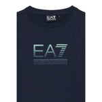 Emporio Armani Felpa Chiusa Girocollo tinta unita con Stampa Blu per Bambino 7B000170X BLU EMPORIO ARMANI 