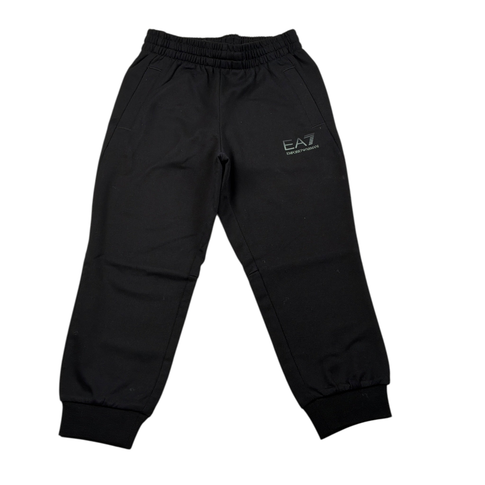 Emporio Armani Pantalone tinta unita con Logo Nero per Bambino 7B000172 NERO EMPORIO ARMANI 