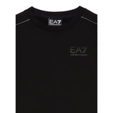 Emporio Armani Felpa Chiusa Girocollo tinta unita con Logo Nero per Bambino 7B000174 NERO EMPORIO ARMANI 