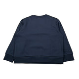Emporio Armani Felpa Chiusa Girocollo tinta unita con Logo Blu per Bambino 7B000184 BLU EMPORIO ARMANI 