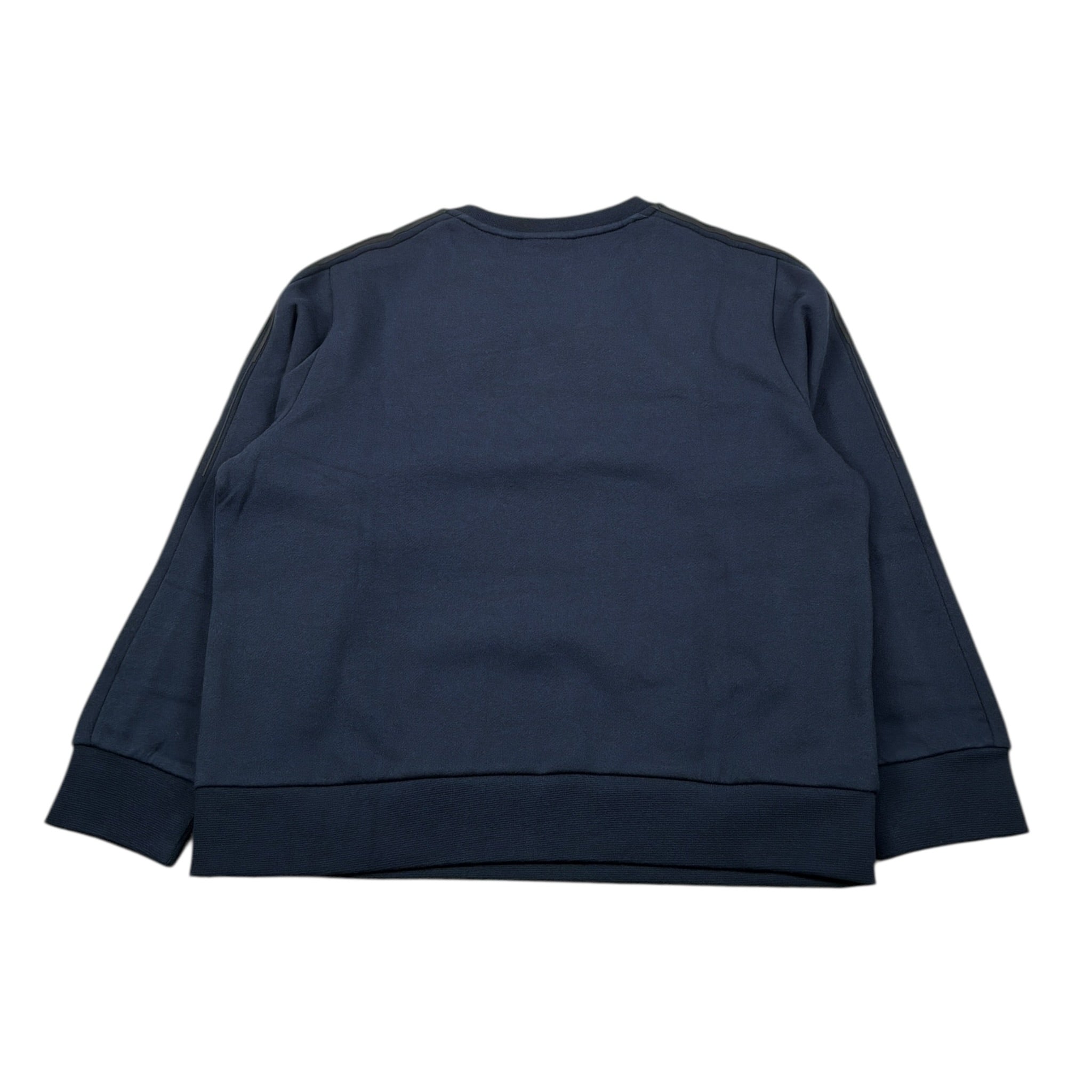 Emporio Armani Felpa Chiusa Girocollo tinta unita con Logo Blu per Bambino 7B000184 BLU EMPORIO ARMANI 
