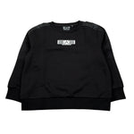 Emporio Armani Felpa Chiusa Girocollo tinta unita con Logo Nero per Bambino 7B000184 NERO EMPORIO ARMANI 