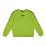 Emporio Armani Felpa Chiusa Girocollo tinta unita con Logo Verde Fluo per Bambino 7B000184X VERDE FLUO EMPORIO ARMANI 