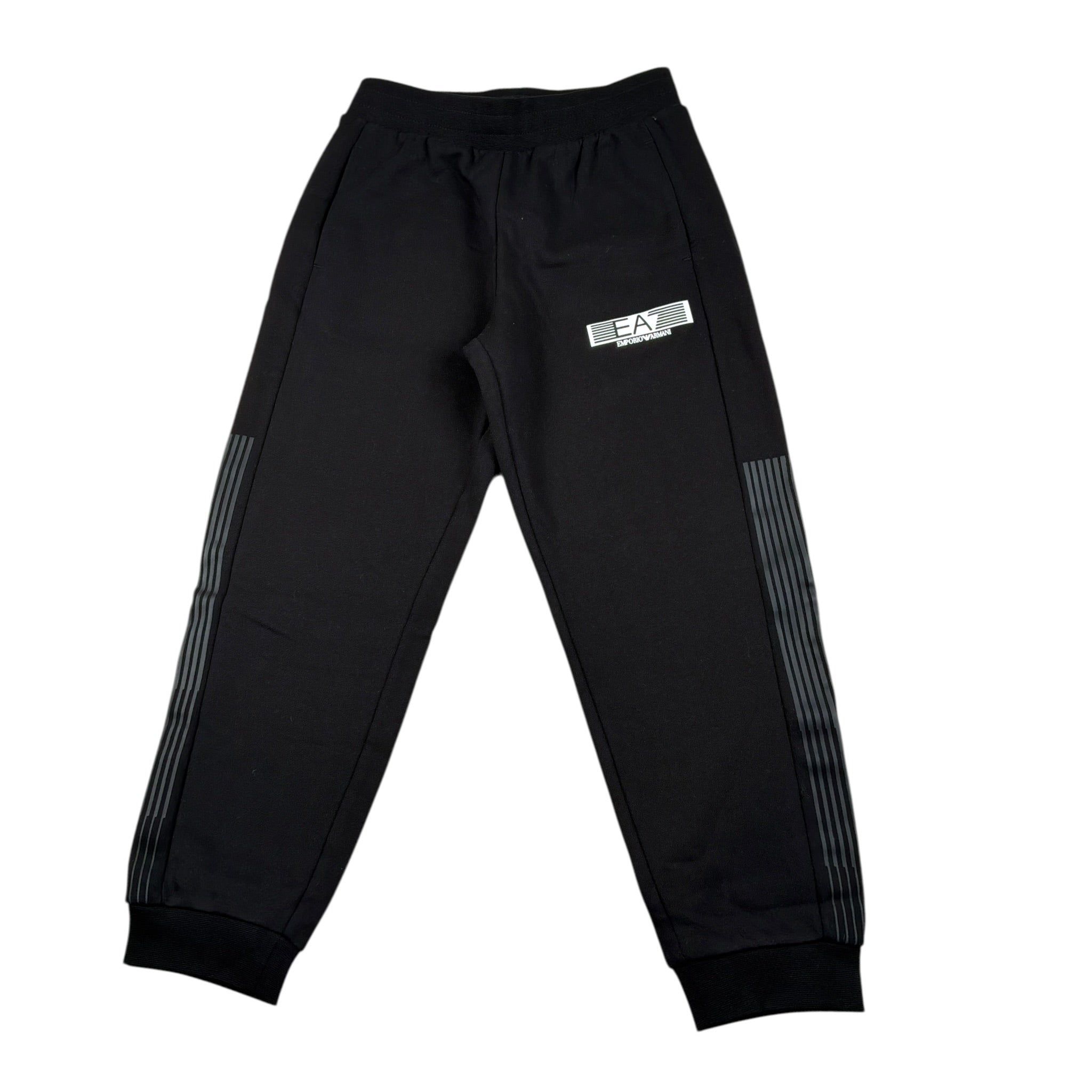 Emporio Armani Pantalone Tuta tinta unita con Stampe Nero per Bambino 7B000186 NERO EMPORIO ARMANI 