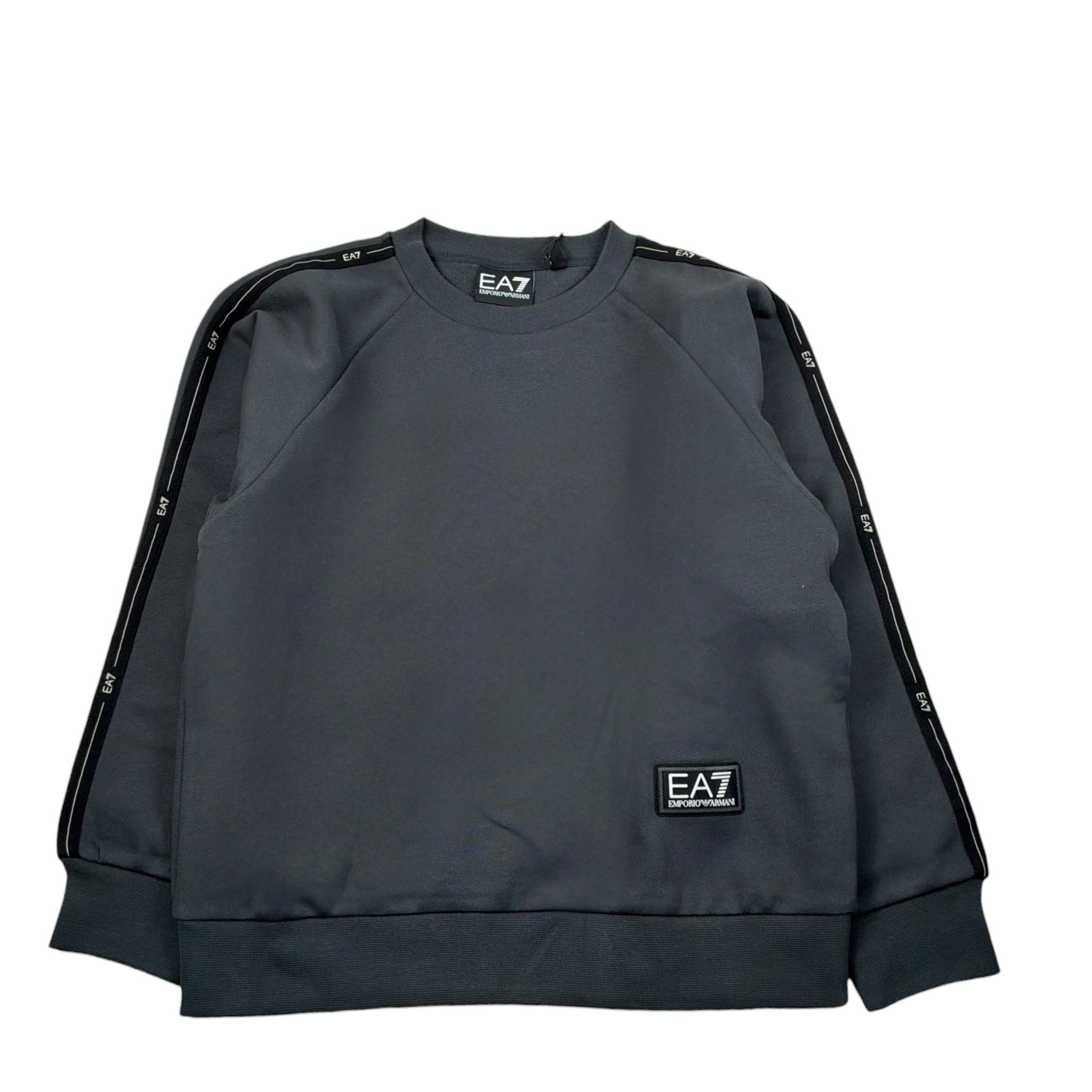 Emporio Armani Felpa Chiusa Girocollo tinta unita Grigio per Bambino 7B000191X GRIGIO EMPORIO ARMANI 