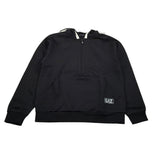 Emporio Armani Felpa tinta unita con Cappuccio E Zip Nero per Bambino 7B000192 NERO EMPORIO ARMANI 