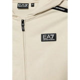 Emporio Armani Felpa tinta unita con Zip E Cappuccio Beige per Bambino 7B000193 BEIGE EMPORIO ARMANI 