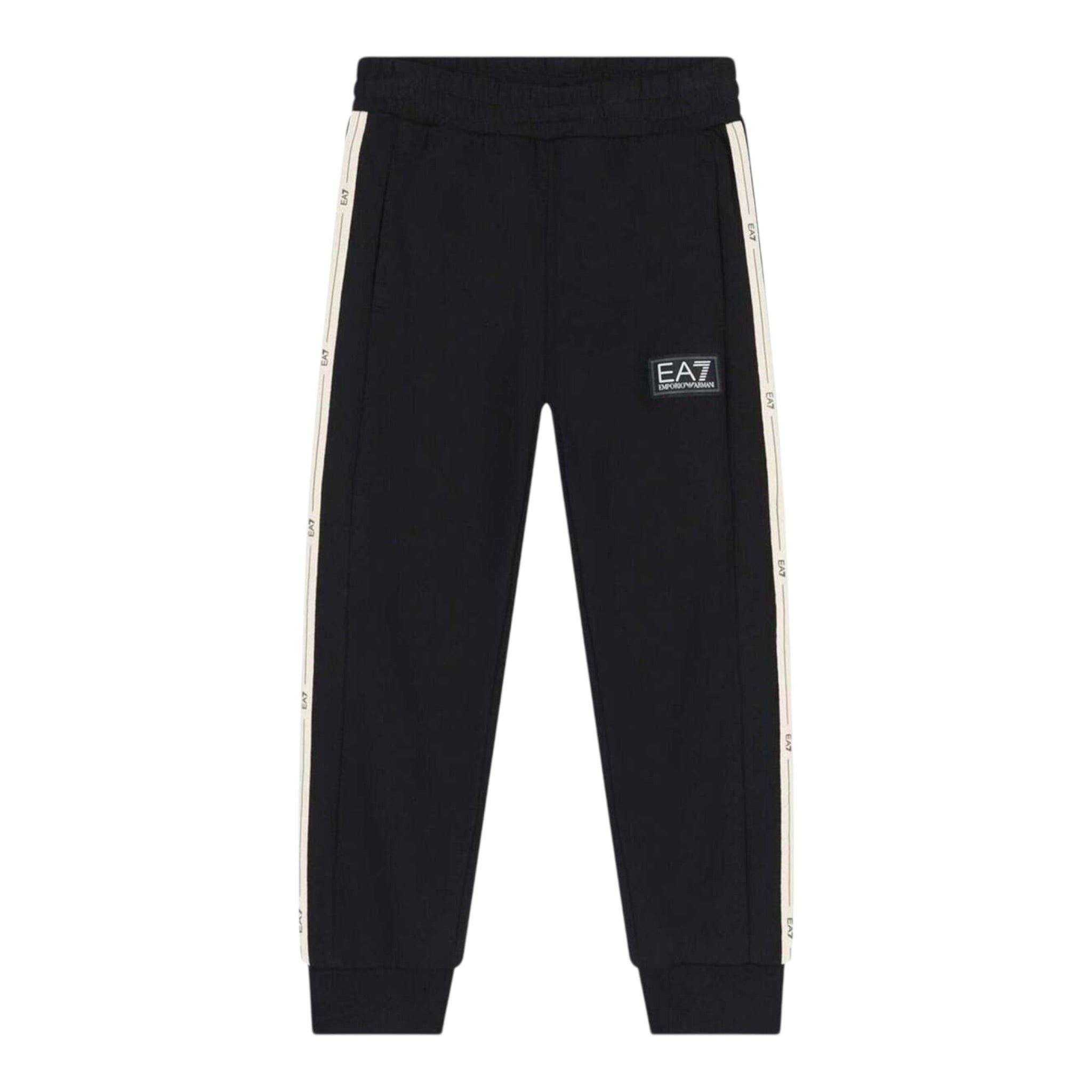 Emporio Armani Pantalone Modello Tuta tinta unita con Stampa Nero per Bambino 7B000194 NERO EMPORIO ARMANI 